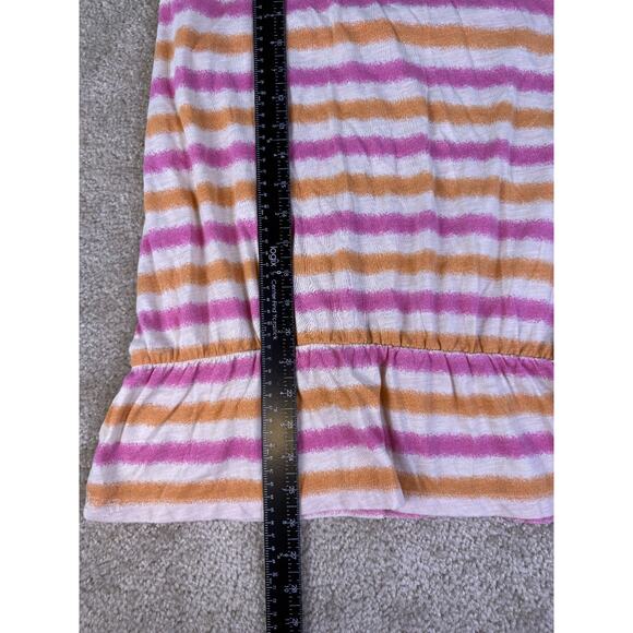 Decree Womens Tank Top Size Medium Pink Orange Striped Y2K Vintage C797 - Picture 6 of 7